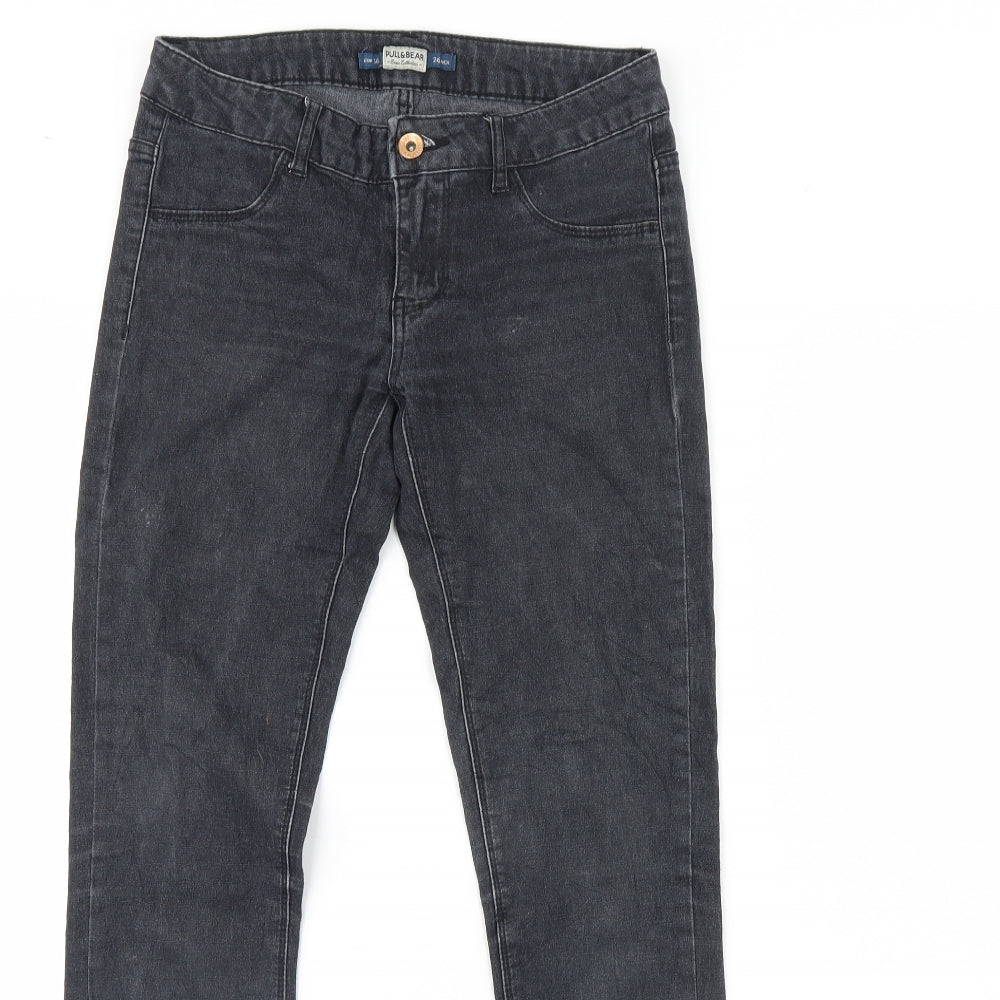 Pull&Bear Womens Black  Denim Skinny Jeans Size 8 L29 in