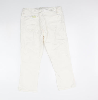Gap Womens White  Denim Cropped Jeans Size 10 L23 in