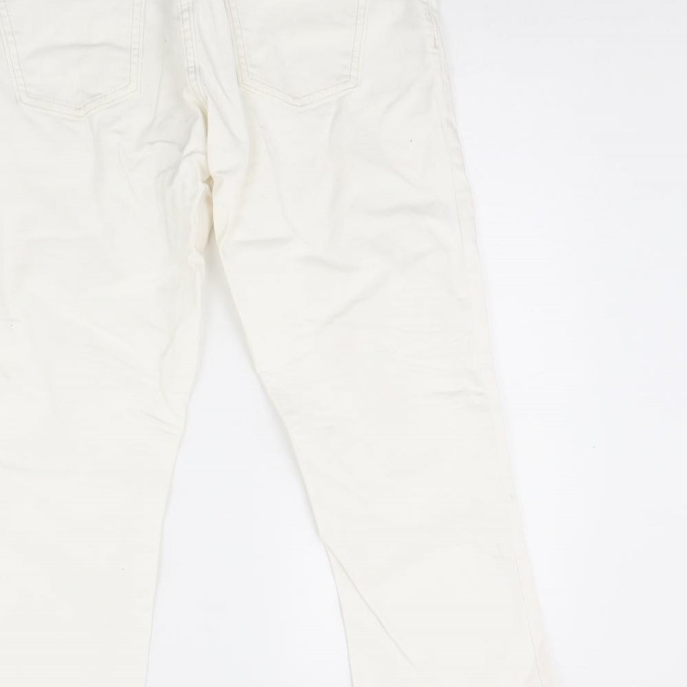 Gap Womens White  Denim Cropped Jeans Size 10 L23 in