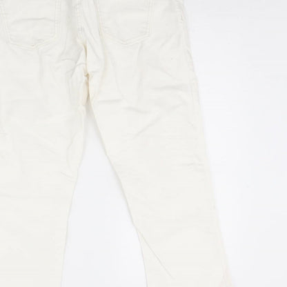 Gap Womens White  Denim Cropped Jeans Size 10 L23 in