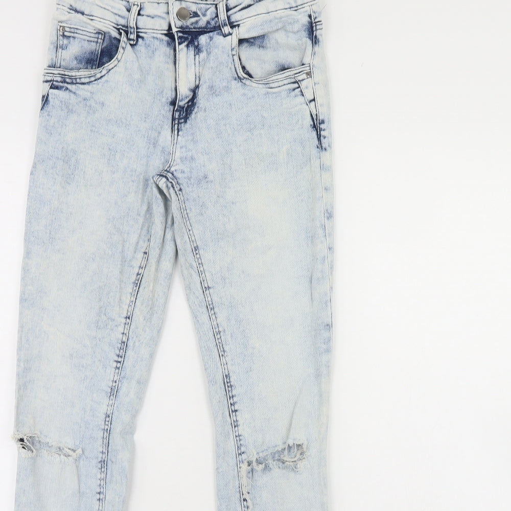 Denim & Co. Womens Blue  Denim Skinny Jeans Size 8 L30 in