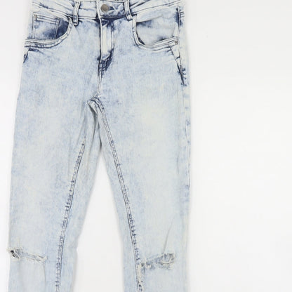 Denim & Co. Womens Blue  Denim Skinny Jeans Size 8 L30 in