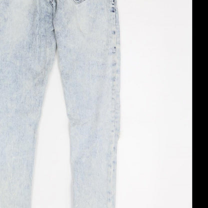 Denim & Co. Womens Blue  Denim Skinny Jeans Size 8 L30 in