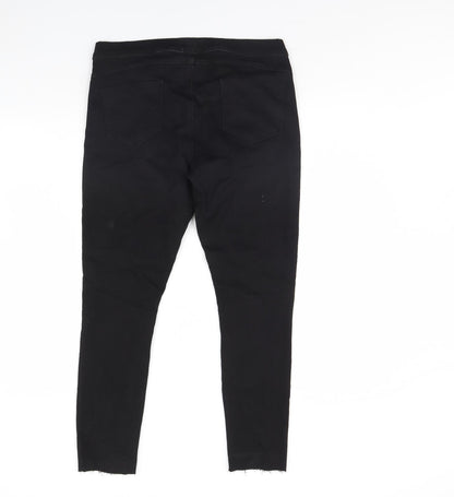 TRU Womens Black  Denim Skinny Jeans Size 10 L29 in