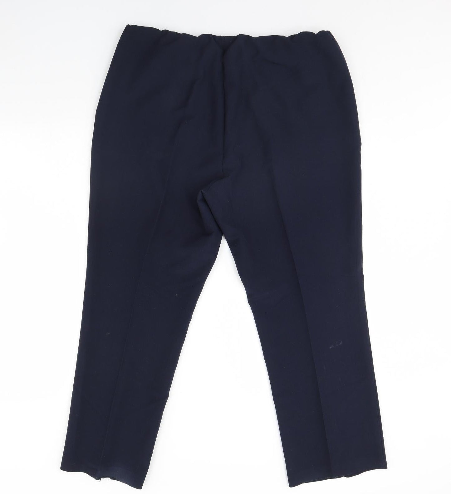 BM Womens Blue   Dress Pants Trousers Size 18 L29 in