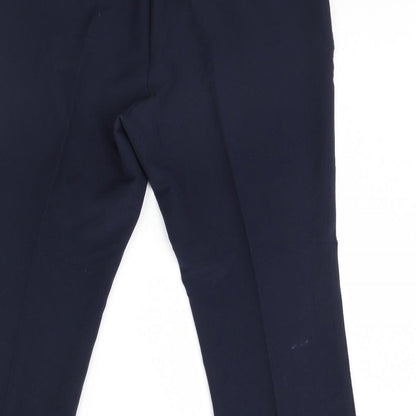 BM Womens Blue   Dress Pants Trousers Size 18 L29 in