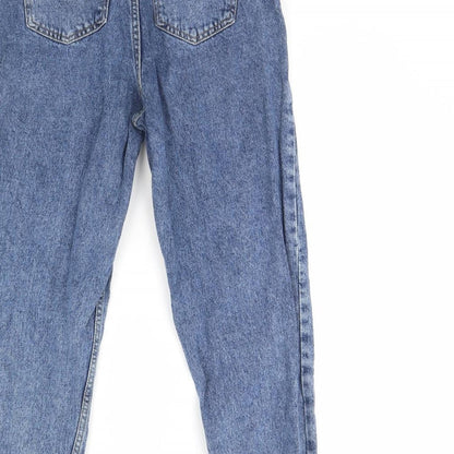 Denim & Co. Womens Blue  Denim Straight Jeans Size 8 L28 in