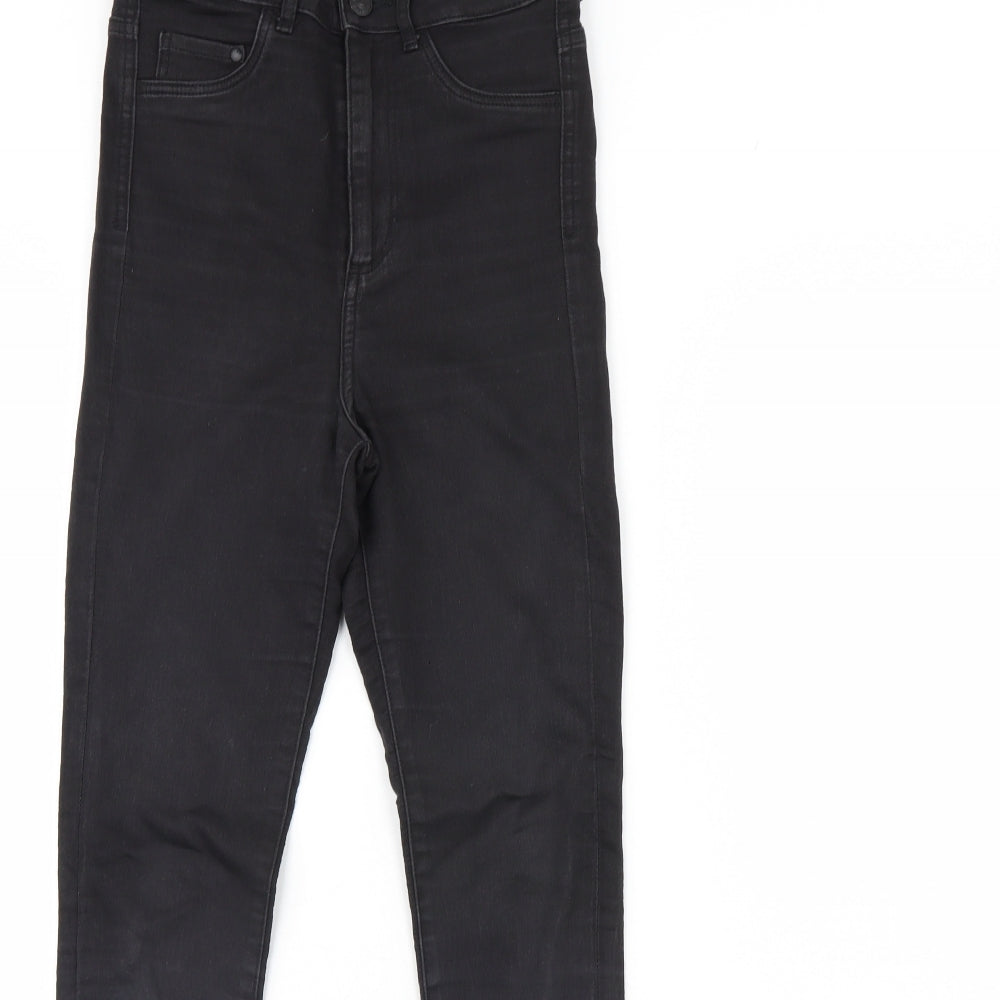 Womens UK Size 26 Preworn Regular Fit Skinny Black Jeans