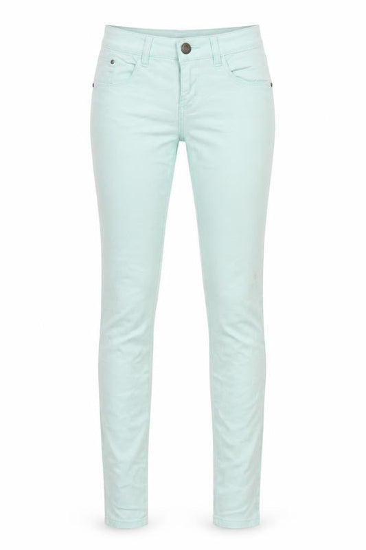 Womens UK Size 10 ESMARA Regular Fit Skinny Green Jeans