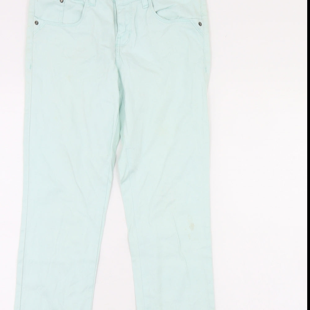 ESMARA Womens Green  Denim Skinny Jeans Size 10 L28 in