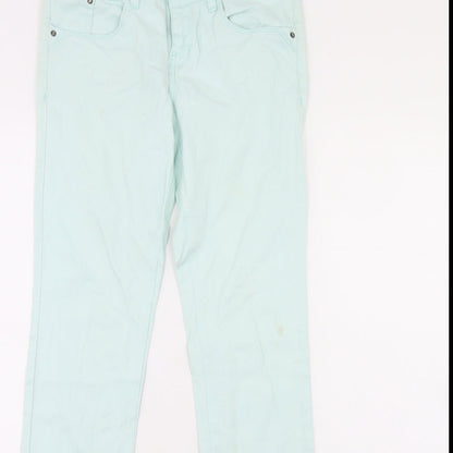 ESMARA Womens Green  Denim Skinny Jeans Size 10 L28 in