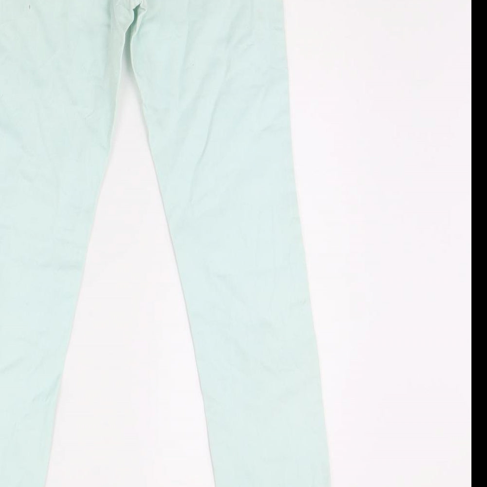 ESMARA Womens Green  Denim Skinny Jeans Size 10 L28 in