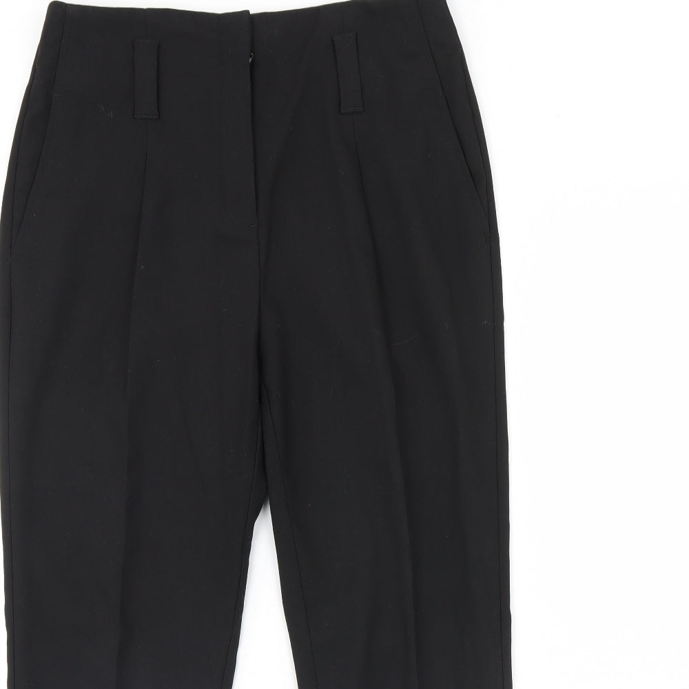Womens UK Size 10 NEXT Regular Fit Dress Pants Black Trousers