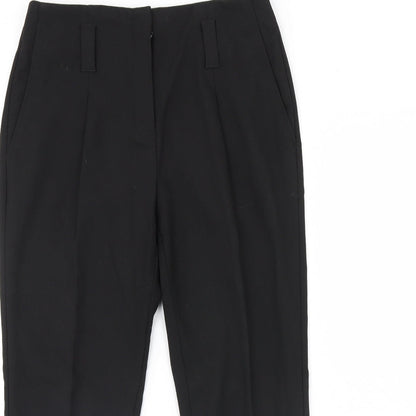 Womens UK Size 10 NEXT Regular Fit Dress Pants Black Trousers