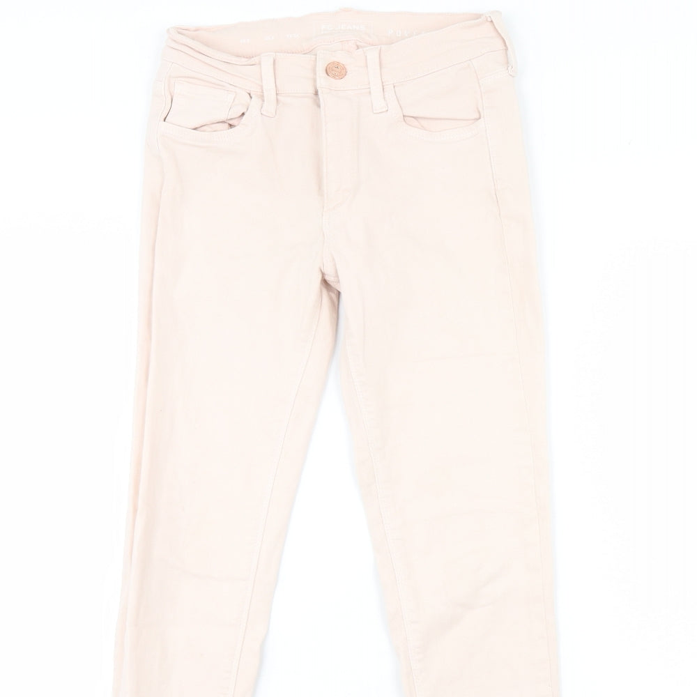 FC Jeans Womens Pink  Denim Skinny Jeans Size 6 L28 in