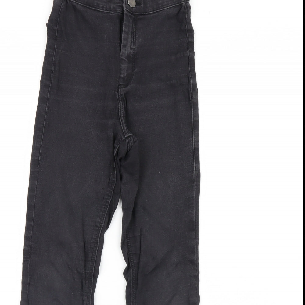 Topshop Womens Black  Denim Skinny Jeans Size 25 L30 in