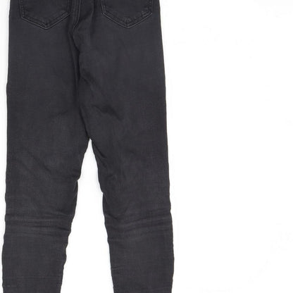 Topshop Womens Black  Denim Skinny Jeans Size 25 L30 in