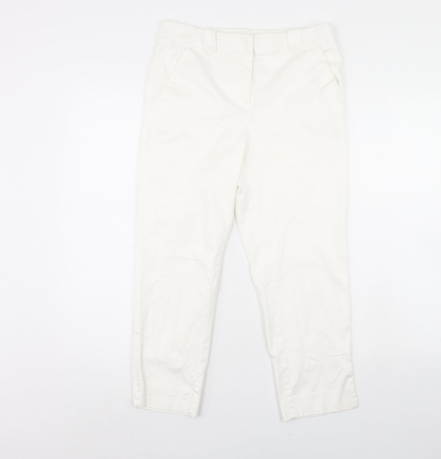 TU Womens White   Trousers  Size 10 L26 in