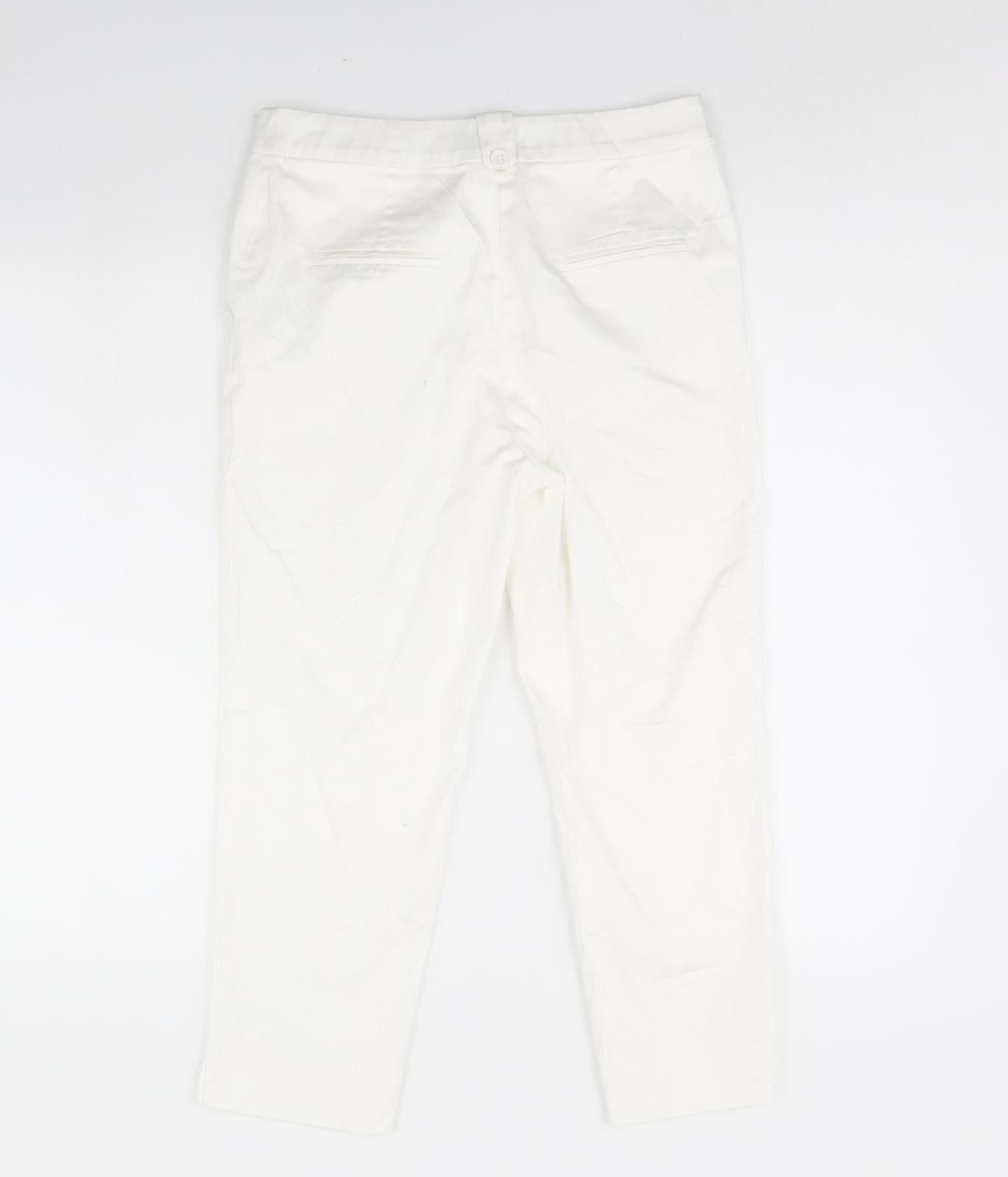 TU Womens White   Trousers  Size 10 L26 in
