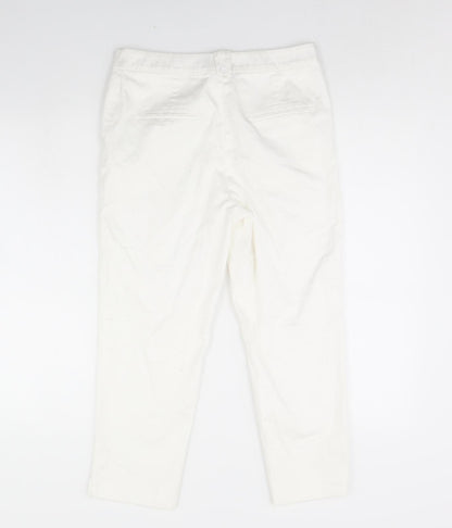 TU Womens White   Trousers  Size 10 L26 in
