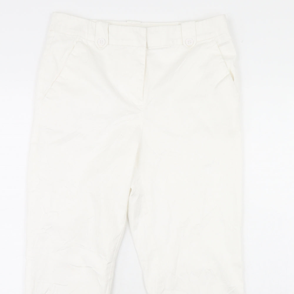 TU Womens White   Trousers  Size 10 L26 in