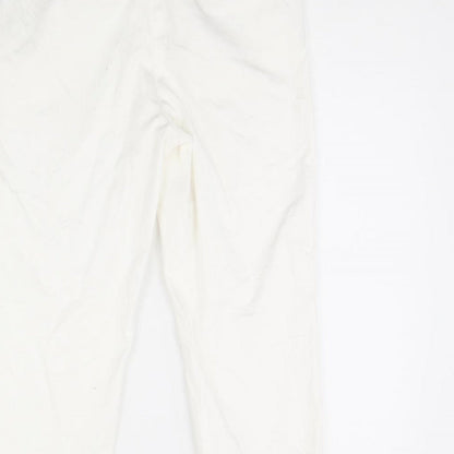 TU Womens White   Trousers  Size 10 L26 in