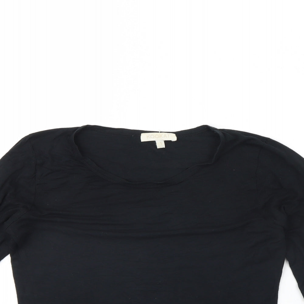 Womens UK Size XS Kookai Black Basic Tank