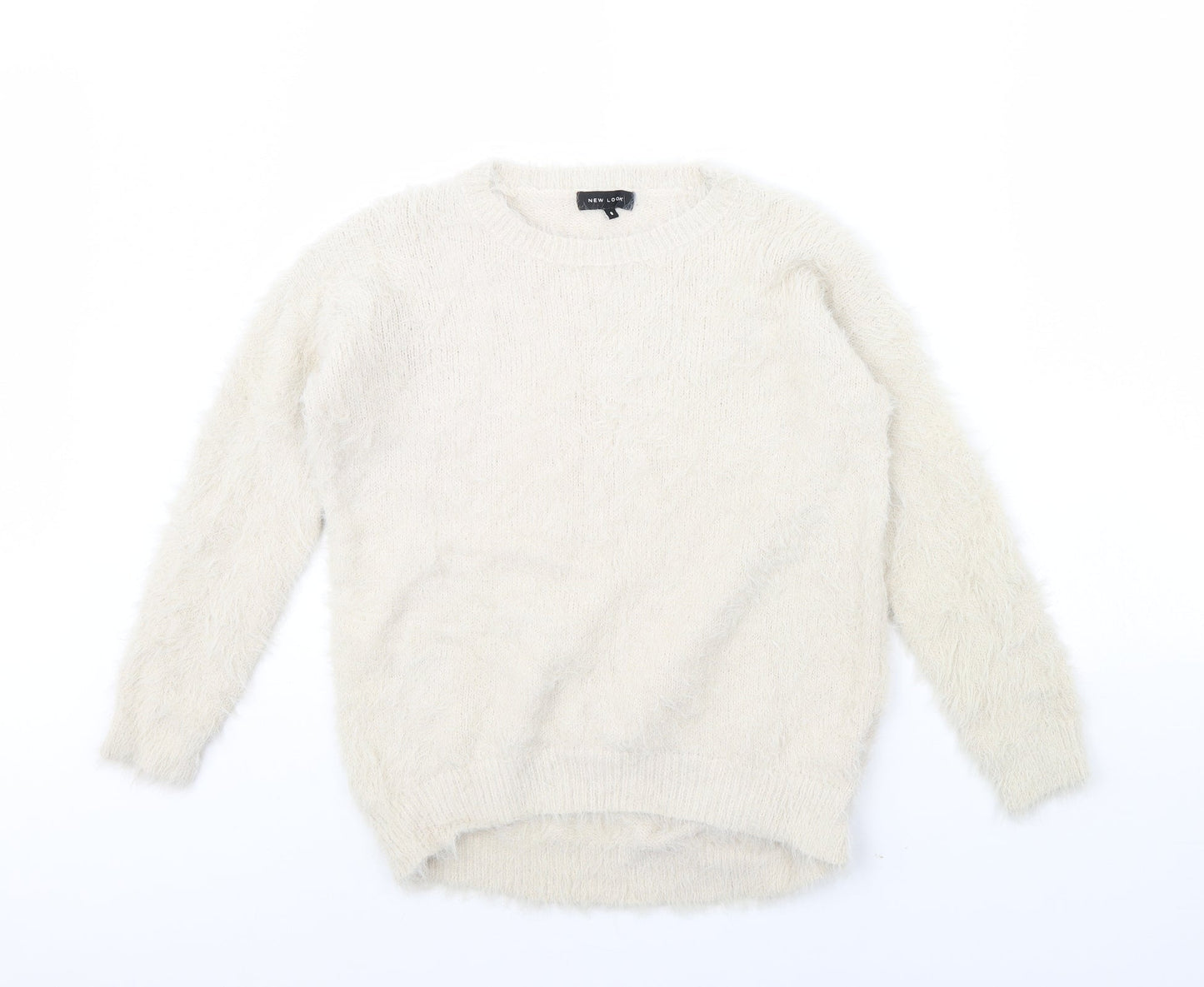 Womens UK Size 8 New Look Ivory Pullover Jumper