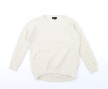 Womens UK Size 8 New Look Ivory Pullover Jumper