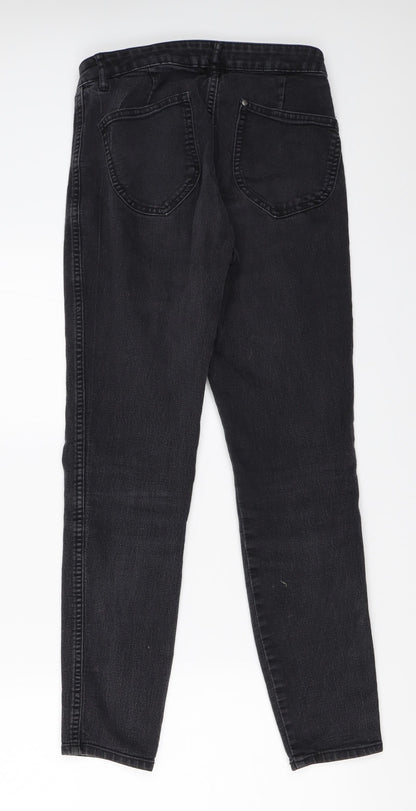 Womens UK Size 27 in H&M Regular Fit Skinny Black Jeans