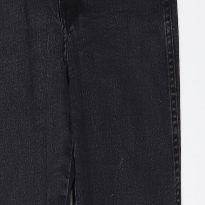 Womens UK Size 27 in H&M Regular Fit Skinny Black Jeans