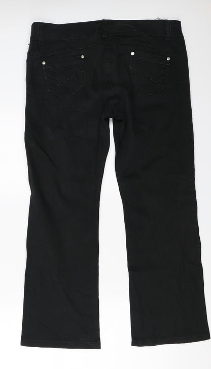 Gourd Womens Black   Trousers  Size 33 in L27 in