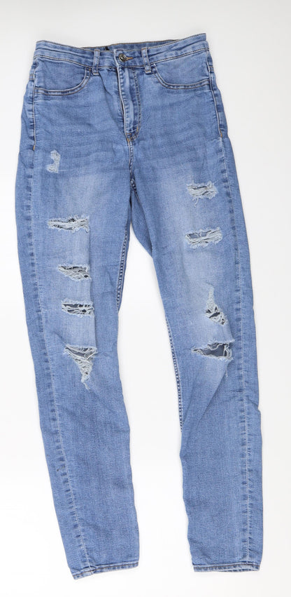Womens UK Size 38 H&M Regular Fit Skinny Blue Jeans