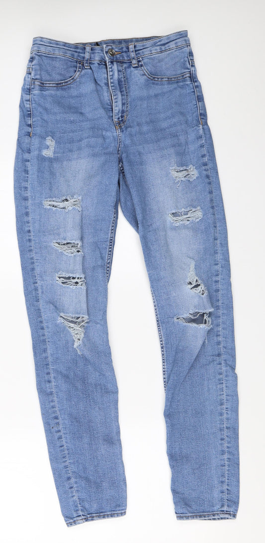 Womens UK Size 38 H&M Regular Fit Skinny Blue Jeans