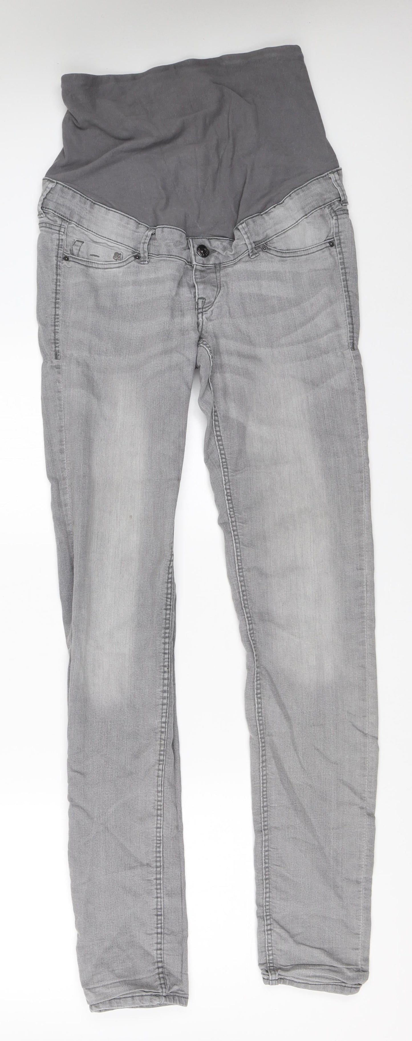 Womens UK Size 38 H&M Regular Fit Skinny Grey Jeans