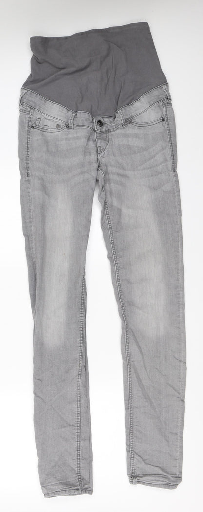 Womens UK Size 38 H&M Regular Fit Skinny Grey Jeans