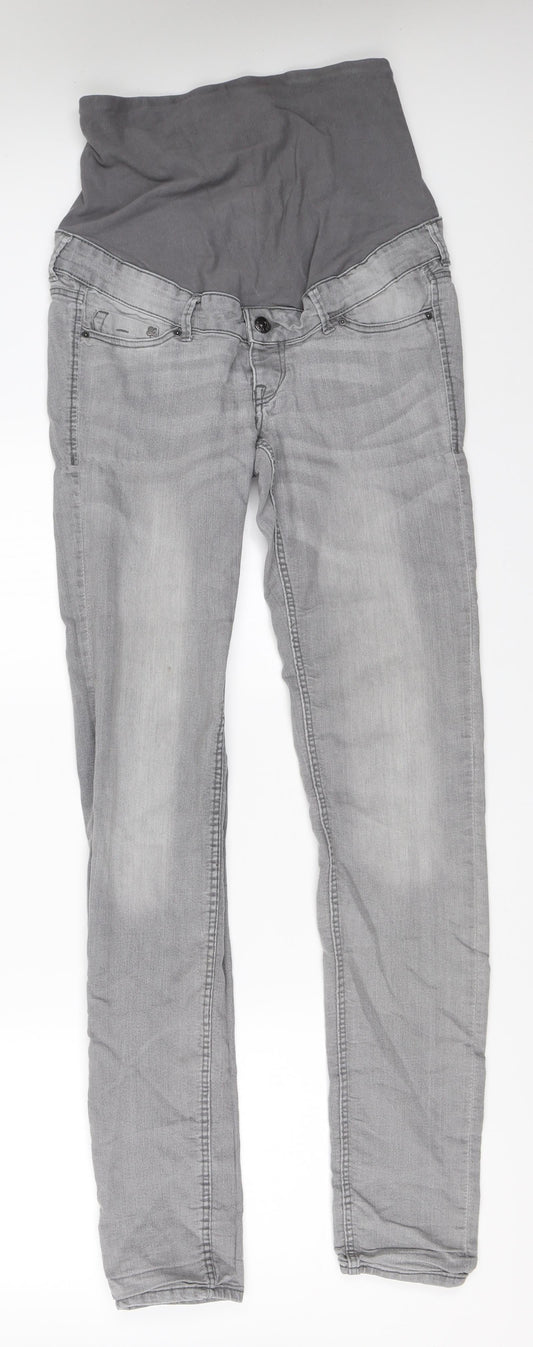Womens UK Size 38 H&M Regular Fit Skinny Grey Jeans
