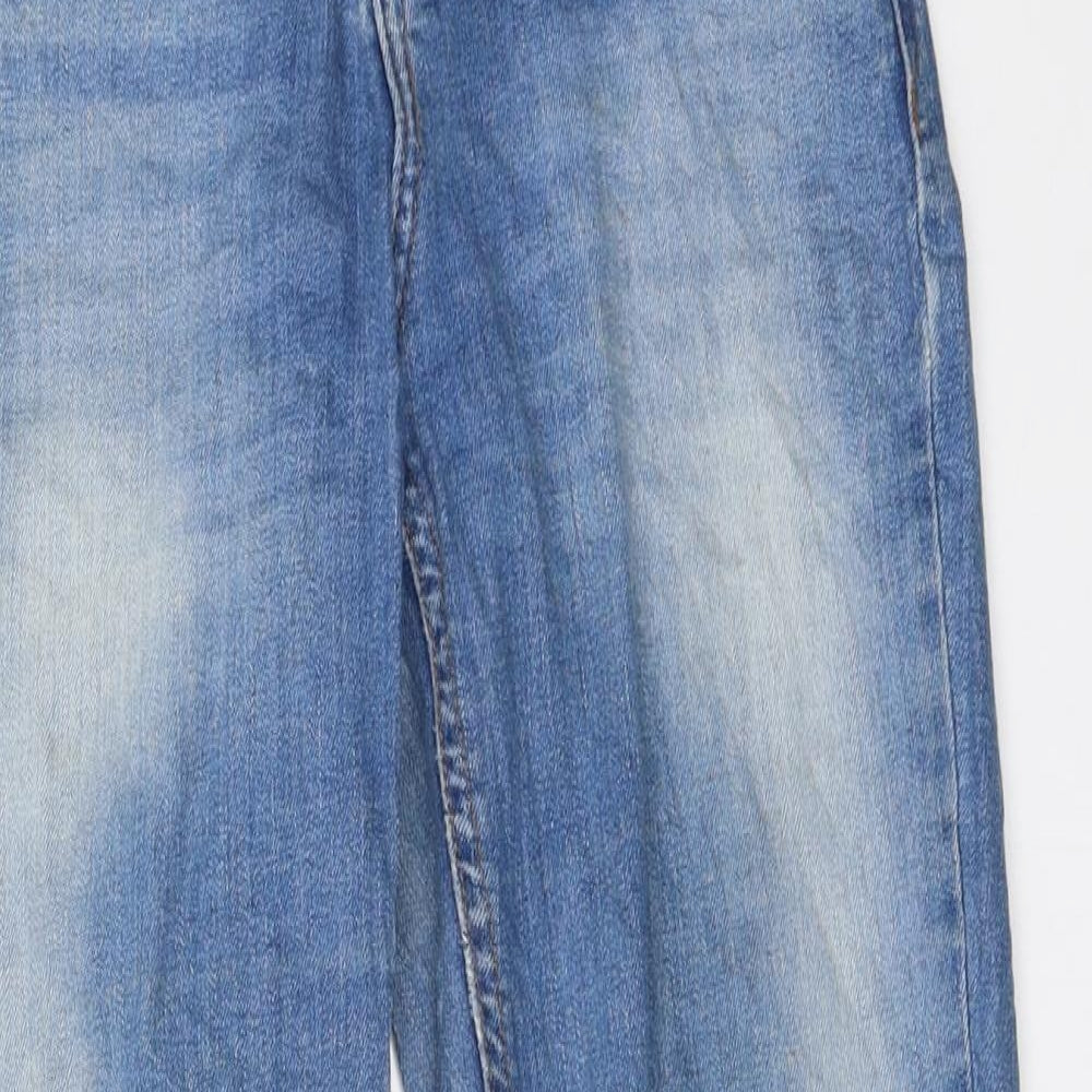 Dorothy Perkins Womens Blue  Denim Straight Jeans Size 8 L26 in