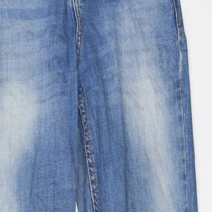 Dorothy Perkins Womens Blue  Denim Straight Jeans Size 8 L26 in