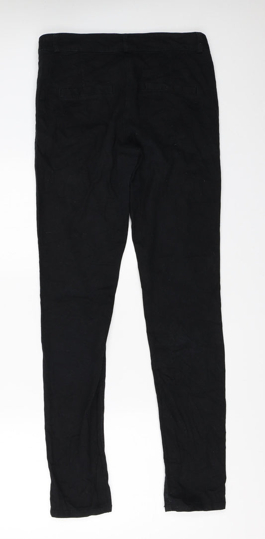 Womens UK Size 38 H&M Regular Fit  Black Trousers
