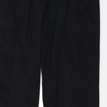 Womens UK Size 38 H&M Regular Fit  Black Trousers
