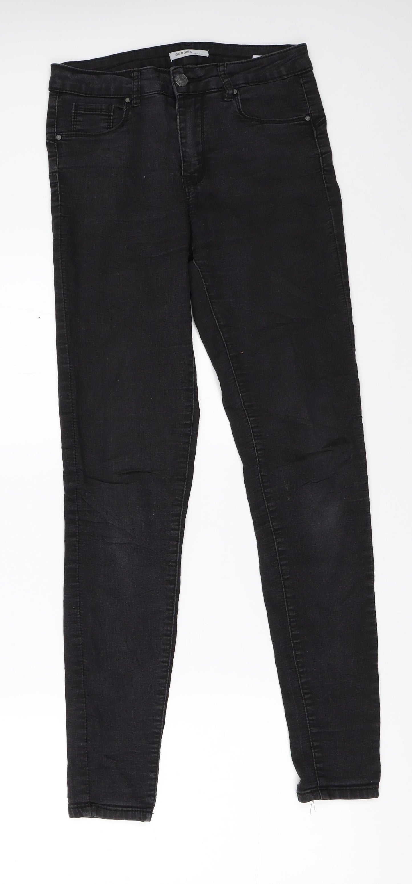 Womens UK Size 38 Goodies Regular Fit Skinny Black Jeans