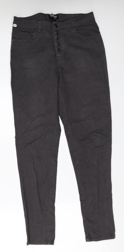 Womens UK Size XL Cropp Regular Fit Skinny Grey Jeans