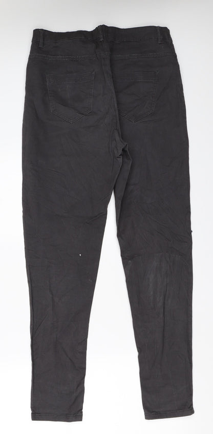 Womens UK Size XL Cropp Regular Fit Skinny Grey Jeans