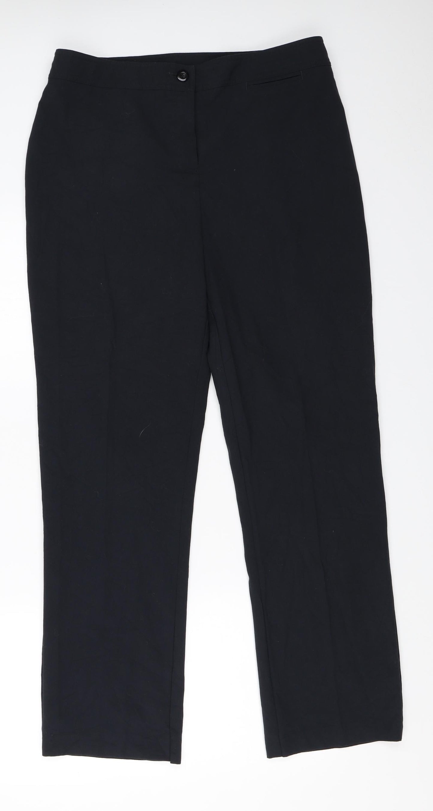 Womens UK Size 31 in Preworn Regular Fit  Black Trousers