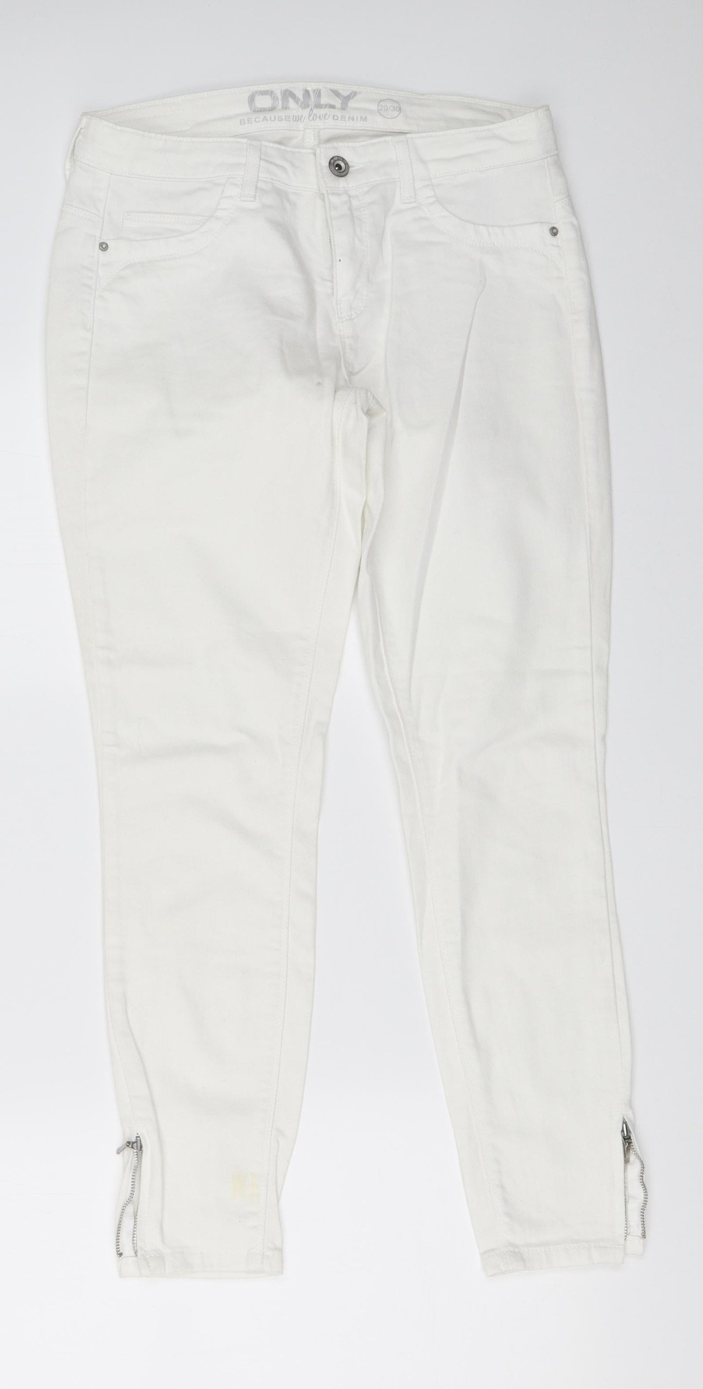Only Womens White   Skinny Jeans Size 29 in L26 in