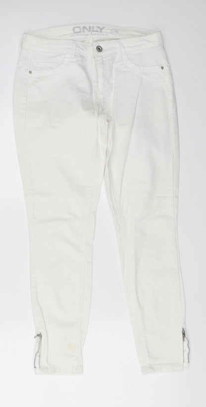 Only Womens White   Skinny Jeans Size 29 in L26 in