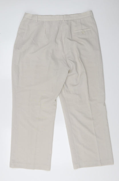 Womens UK Size 38 in Preworn Regular Fit  Beige Trousers