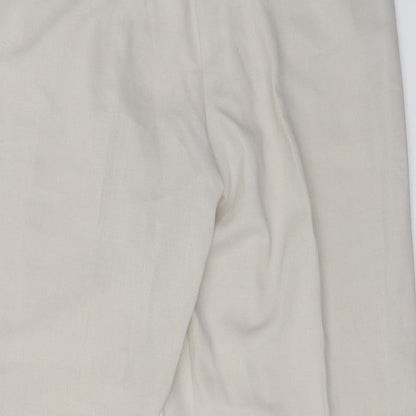 Womens UK Size 38 in Preworn Regular Fit  Beige Trousers