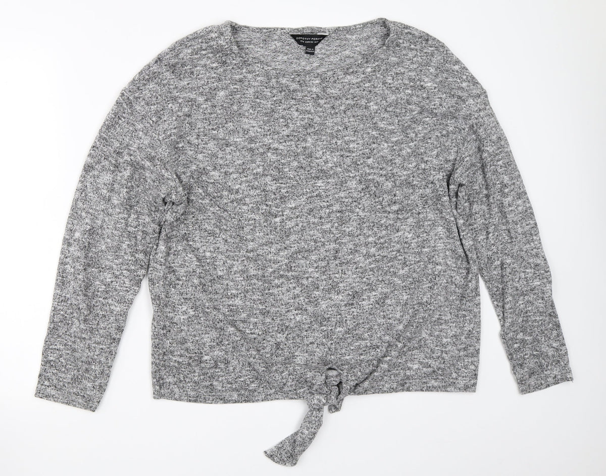 Womens UK Size 16 Dorothy Perkins Grey Pullover Jumper